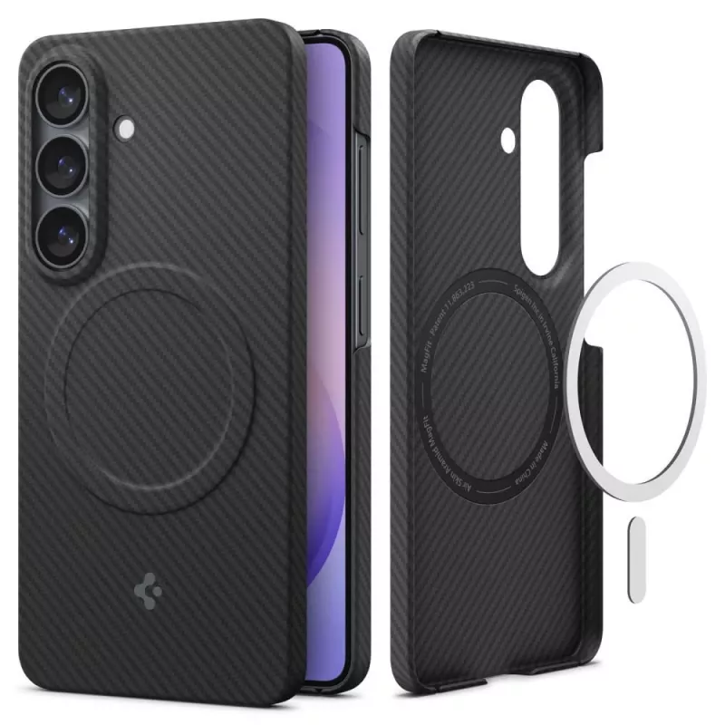 SPIGEN AirSkin Aramid Mag custodia MagSafe per Samsung Galaxy S26 nero