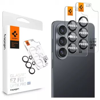 Spigen Optik Pro HD Glas.tR EZ Fit protezione fotocamera confezione da 2 per Samsung Galaxy S26+ - nero