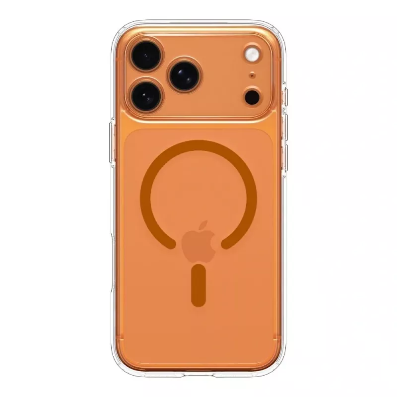 Spigen Ultra Hybrid Mag MagSafe iPhone 17 Pro Max trasparente/arancione