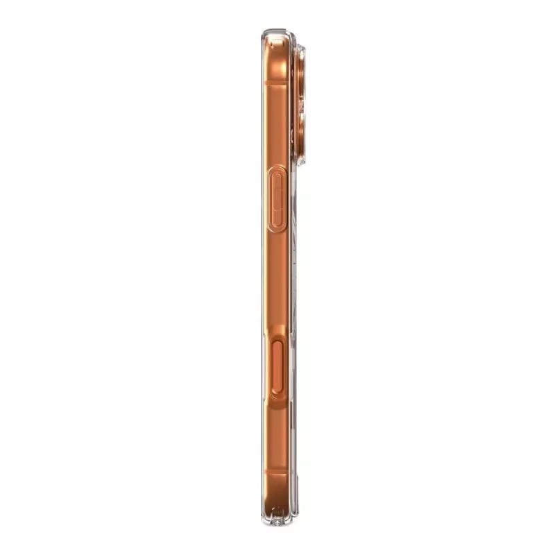Spigen Ultra Hybrid Mag MagSafe iPhone 17 Pro Max trasparente/arancione