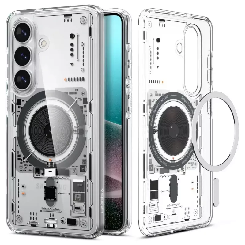 Custodia Spigen Ultra Hybrid Mag MagSafe per Samsung Galaxy S26+ Neo One - Trasparente