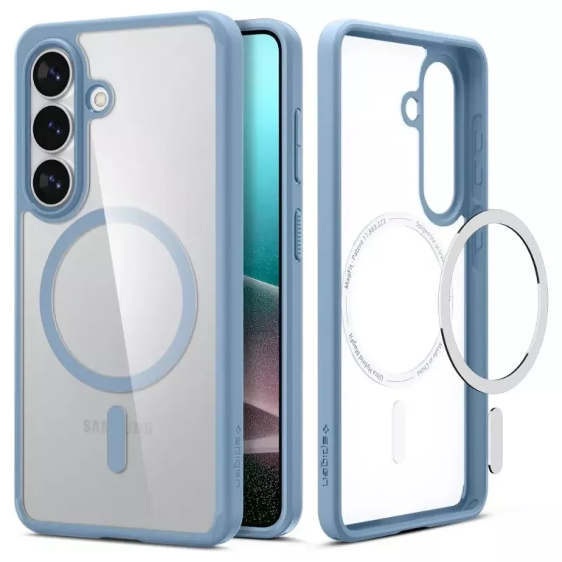 Custodia Spigen Ultra Hybrid Mag MagSafe per Samsung Galaxy S26+ - Crystal Clear Blue