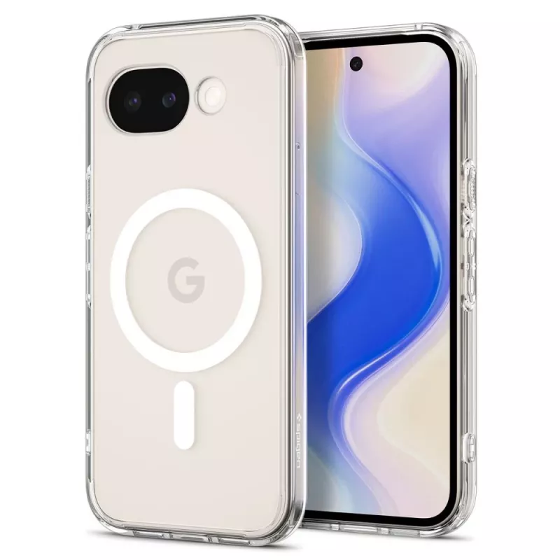 Spigen Ultra Hybrid MagFit custodia per Google Pixel 10a, compatibile MagSafe, Clear White (ACS11276)