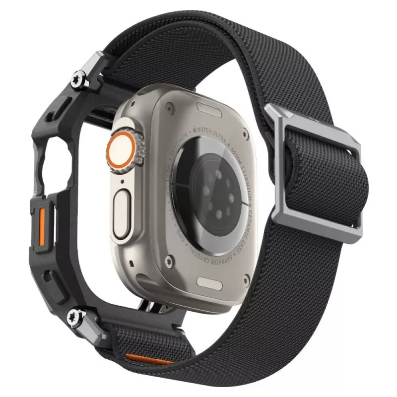 SPIGEN Lite Fit Pro e vetro temperato Apple Watch Ultra 1 / 2 / 3 (49 mm) nero opaco
