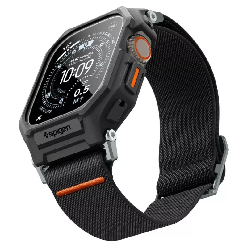 SPIGEN Lite Fit Pro e vetro temperato Apple Watch Ultra 1 / 2 / 3 (49 mm) nero opaco