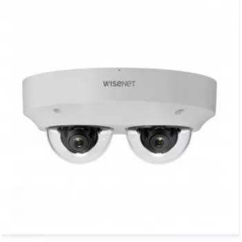 HANWHA VISION PNM-C7083RVD telecamera dome IR multidirezionale di rete, 2x 2MP, 3-6mm, WDR 150dB, IP66, IK10, PoE+