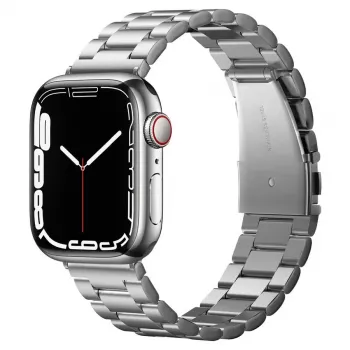 Spigen Modern Fit Link Bracciale per Apple Watch 42/44/45/49mm - Argento