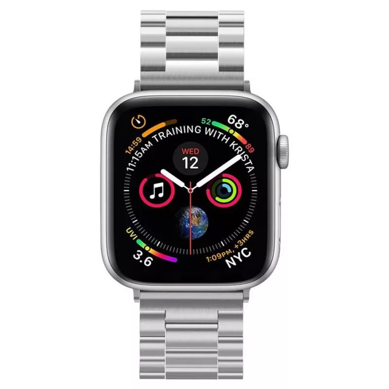 Spigen Modern Fit Link Bracciale per Apple Watch 42/44/45/49mm - Argento