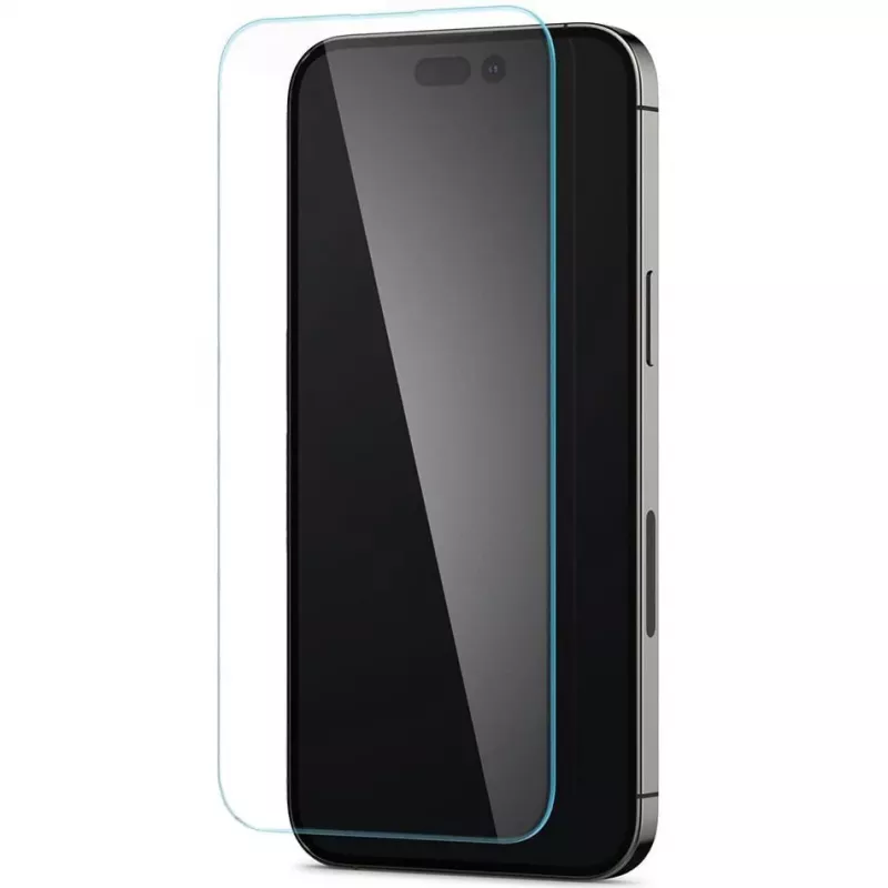 Spigen Glas tR Slim HD protezione schermo per Apple iPhone 14 Pro Max, vetro temperato, durezza 9H, antigraffio, trasparente, 1 confezione