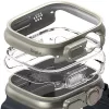 Ringke Slim Confezione da 2 Apple Watch Ultra (49 mm) Clear & Titanium Grey