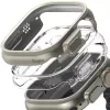 Ringke Slim Confezione da 2 Apple Watch Ultra (49 mm) Clear & Titanium Grey