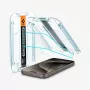 Spigen GLAS.tR EZ FIT Confezione da 2 Pellicola Protettiva in Vetro Temperato per iPhone 15 Pro