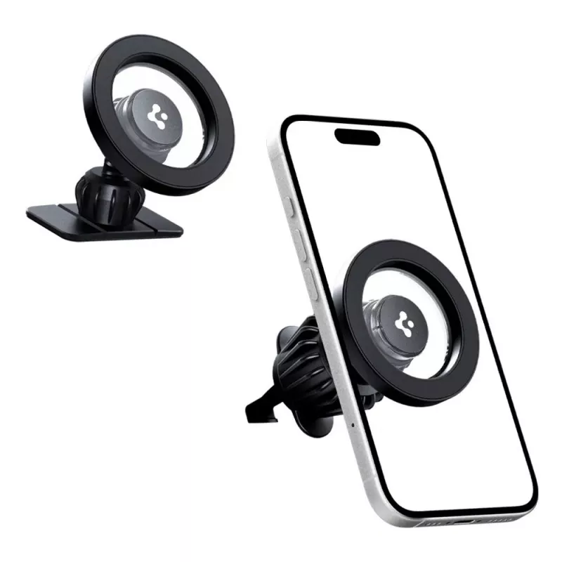 SPIGEN MFT13 supporto auto magnetico MagSafe per cruscotto e bocchetta di ventilazione, argento