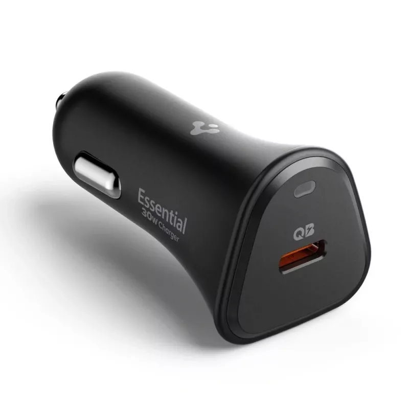 SPIGEN ESSENTIAL EV301 Caricabatterie da auto 1-PORT 30W nero