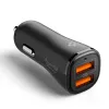 SPIGEN Essential EV302 Caricatore da auto 2 porte 30W nero