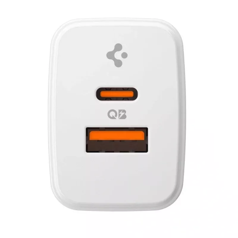 SPIGEN ESSENTIAL EE202EU Caricabatterie da rete 2-PORT 20W bianco