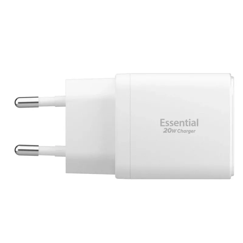 SPIGEN ESSENTIAL EE202EU Caricabatterie da rete 2-PORT 20W bianco