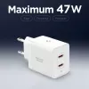 SPIGEN ESSENTIAL EE472EU Caricatore da rete 2 porte 47W bianco
