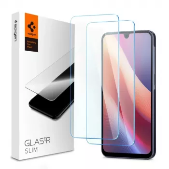 SPIGEN GLAS.tR SLIM confezione da 2 pellicole protettive in vetro temperato per Samsung Galaxy A16 4G/5G, A26 5G, A17 4G/5G - Clear