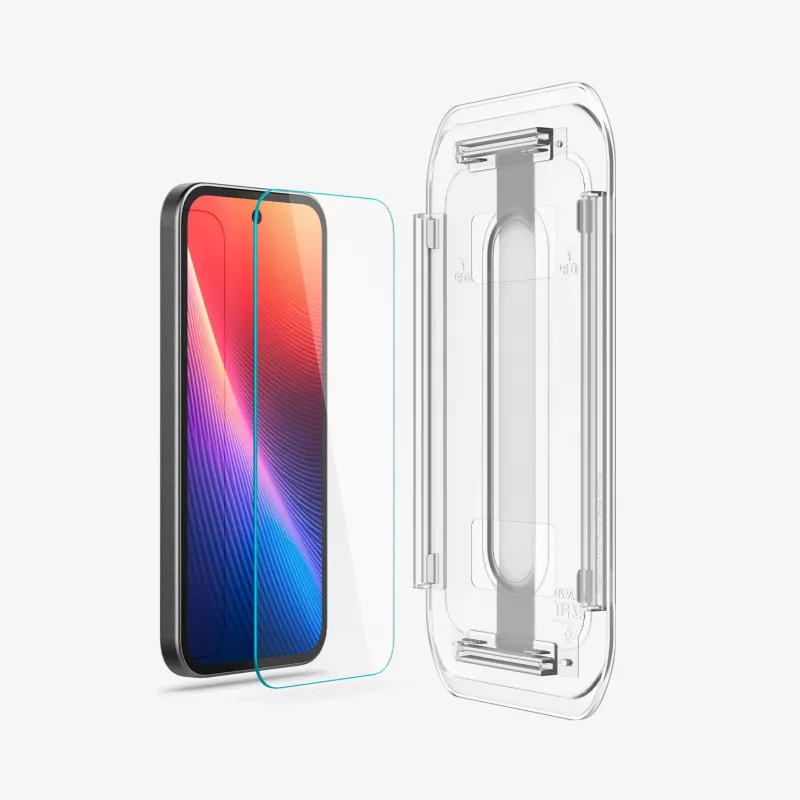 Spigen Glas.tR EZ Fit confezione da 2 pellicole protettive per Google Pixel 9a, trasparente