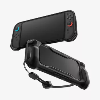 Spigen Rugged Armor custodia per Nintendo Switch 2 nero opaco