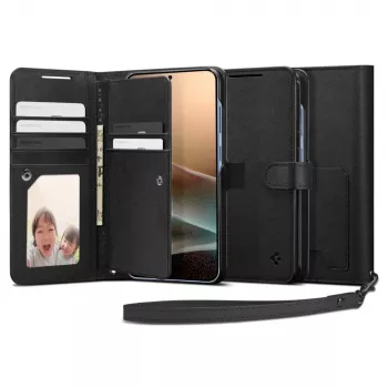 SPIGEN Wallet S custodia per Samsung Galaxy S25+ Plus nero