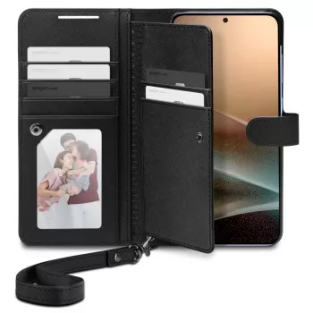 SPIGEN Wallet S custodia per Samsung Galaxy S25+ Plus nero