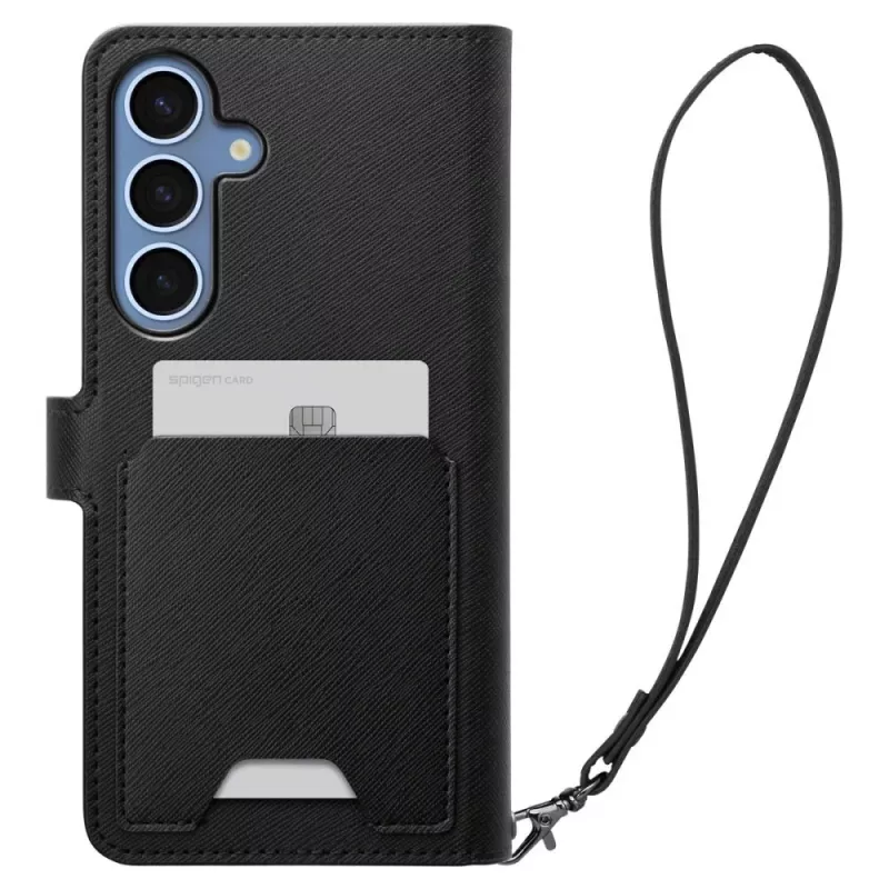 SPIGEN Wallet S custodia per Samsung Galaxy S25+ Plus nero