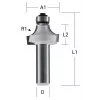 Makita fresa per arrotondamento - 19 mm