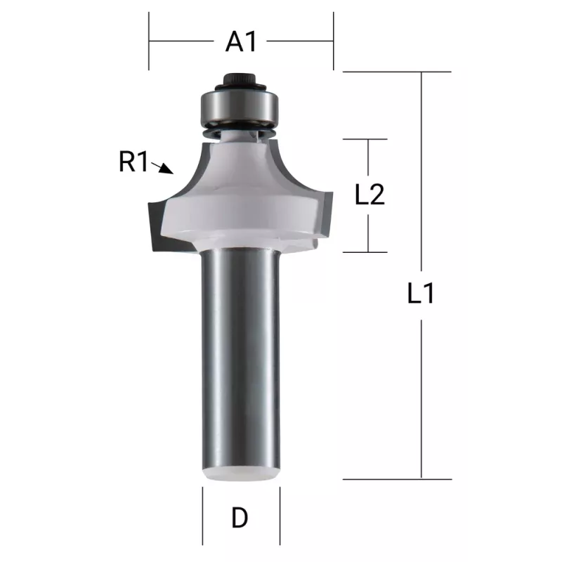 Makita fresa per arrotondamento - 19 mm