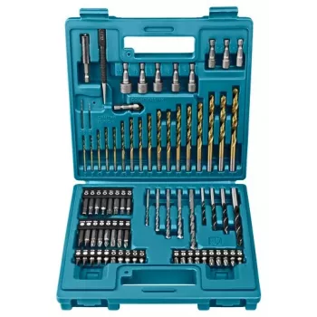 Makita B-49373 set di punte per trapano e inserti per avvitatore da 75 pezzi con valigetta in plastica
