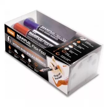 Pentel Maxiflo Flex-Feel pennarello per lavagna bianca MWL5SBF-BX rosso