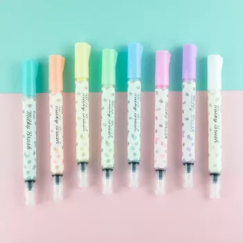 Pentel Milky Brush penna, bianco