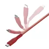 ENERGEA Flow Cavo USB-C a USB-C 1,5m rosso 240W 5A PD ricarica rapida