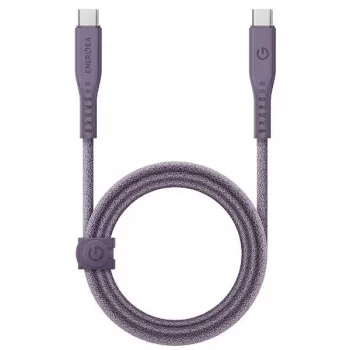 ENERGEA Flow Cavo USB-C a USB-C 1,5m viola 240W 5A PD ricarica rapida