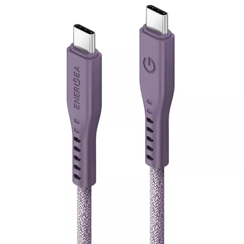 ENERGEA Flow Cavo USB-C a USB-C 1,5m viola 240W 5A PD ricarica rapida