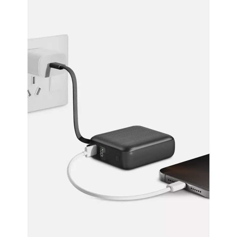 Energea Integra Mini 10000mAh Power Bank USB-C PD 35W grigio