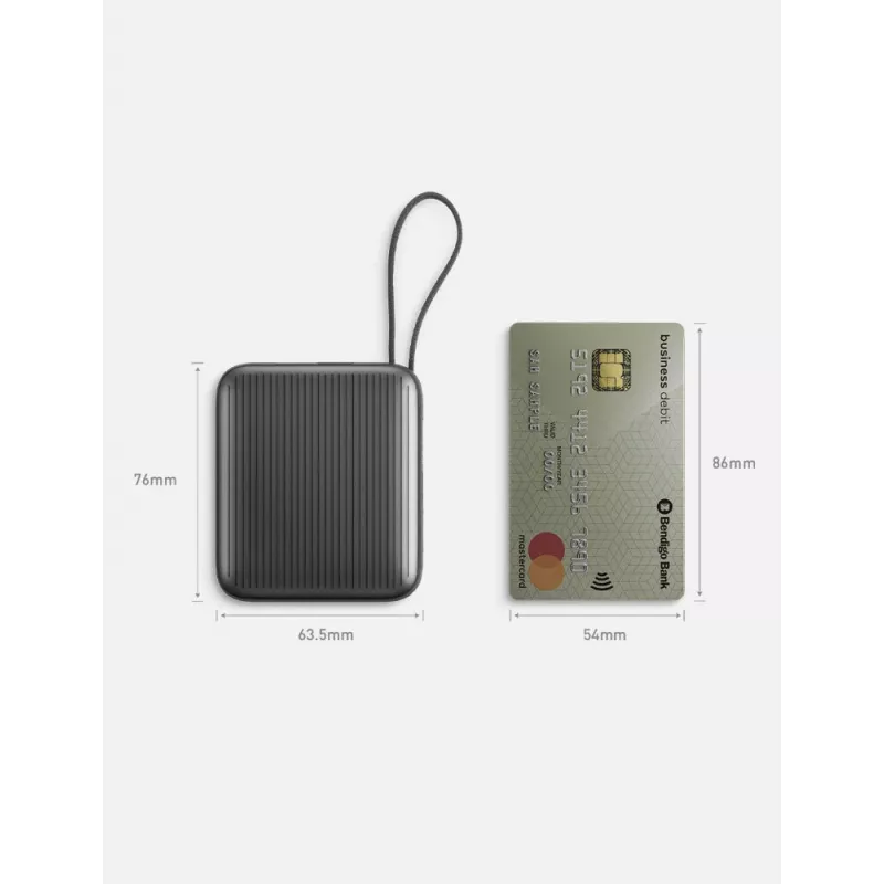Energea Integra Mini 10000mAh Power Bank USB-C PD 35W grigio