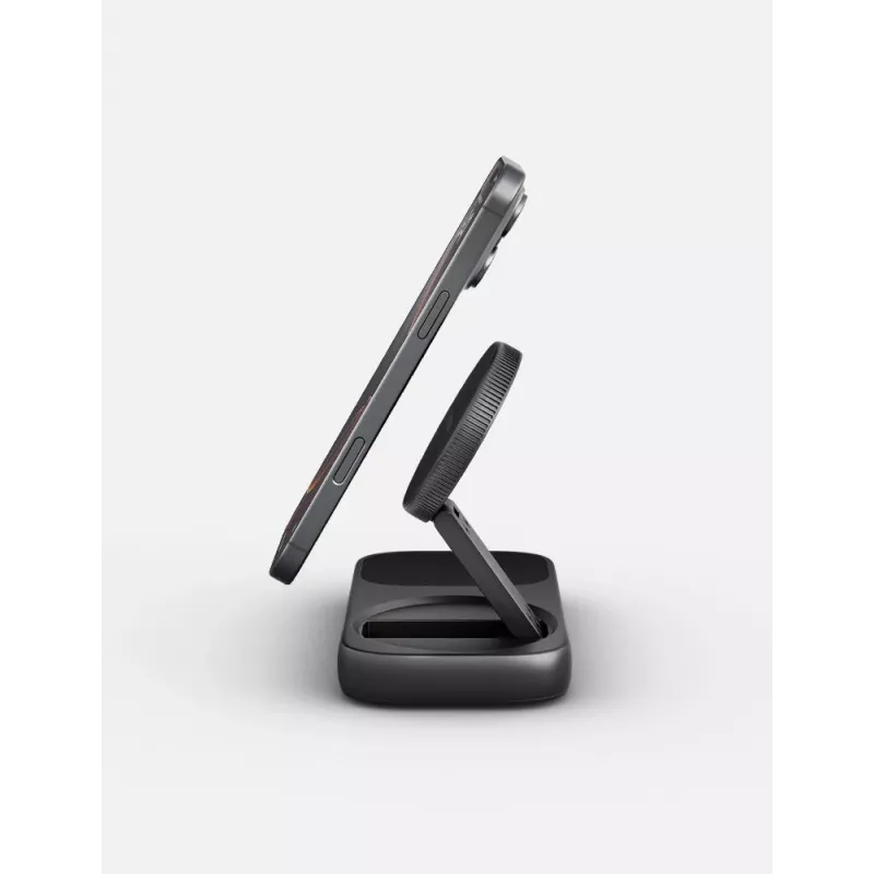 ENERGEA WiDock Plus 7-in-1 USB-C 3.1 docking station con ricarica wireless Qi2, Graphite