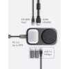ENERGEA WiDock Plus 7-in-1 USB-C 3.1 docking station con ricarica wireless Qi2, Graphite