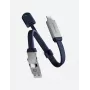 ENERGEA Sheath Key cavo 2-in-1 USB-C a USB-C/USB-A 15cm blu 60W 480Mbps