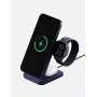 ENERGEA MagTrio 2 3-in-1 25W Qi2 stazione di ricarica wireless pieghevole blu
