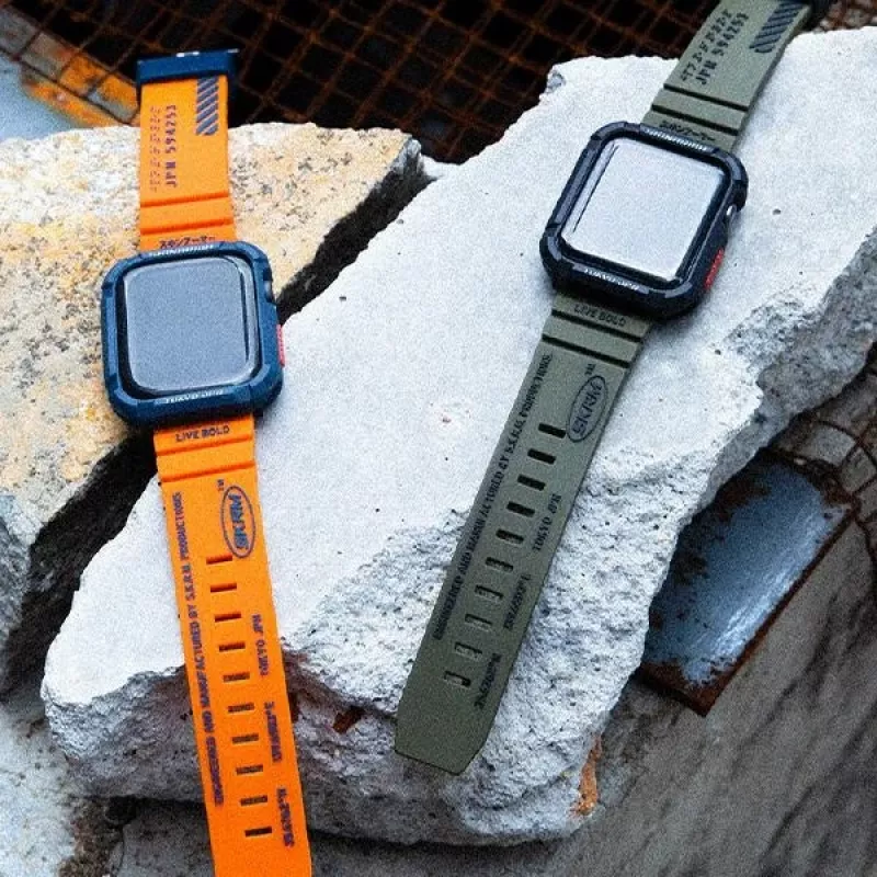 SKINARMA Shokku cinturino per Apple Watch 49/46/45/44mm - Smoke