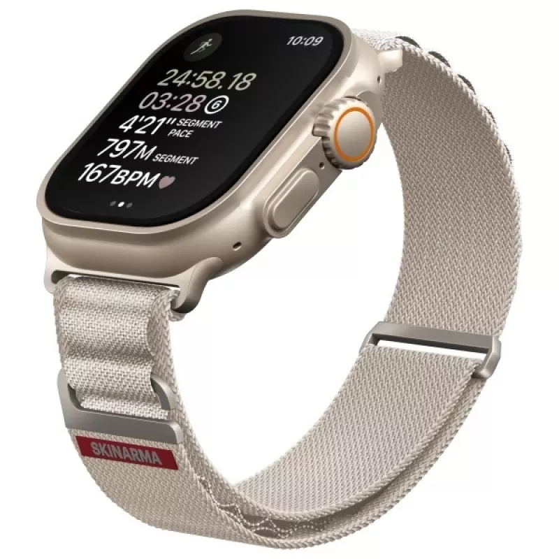 Skinarma Kobu cinturino per Apple Watch 49/46/45/44mm Ivory