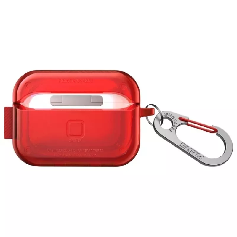 SKINARMA Saido Custodia protettiva per AirPods Pro 2ª generazione - rosso