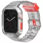 SKINARMA Saido Custodia e cinturino 2-in-1 per Apple Watch 45/44mm, trasparente