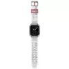 SKINARMA Saido Custodia e cinturino 2-in-1 per Apple Watch 45/44mm, trasparente