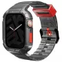 Skinarma Saido Cinturino e custodia 2-in-1 per Apple Watch 45/44mm - Smoke