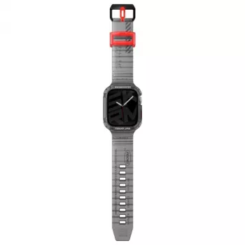 Skinarma Saido Cinturino e custodia 2-in-1 per Apple Watch 45/44mm - Smoke