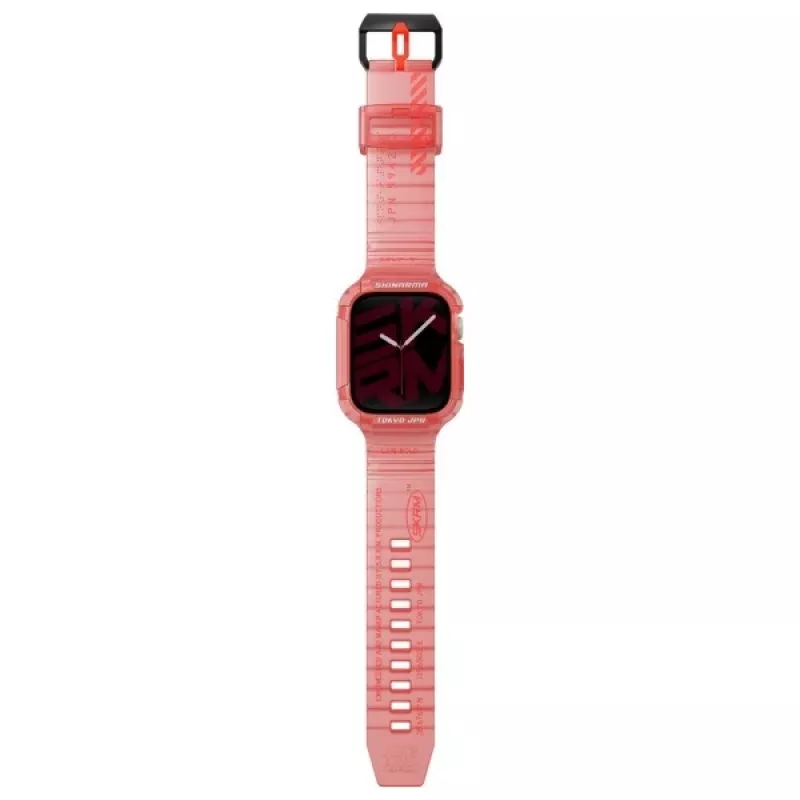 Skinarma Saido Cinturino e custodia protettiva 2-in-1 per Apple Watch 45/44mm rosso